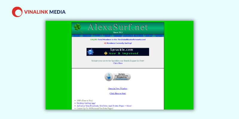 Phần mềm  tăng traffic cho website AlexaSurf 